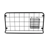 present time etagère de cuisine open grid avec crochets et panier de rangement - largeur 30 cm x longueur 60 cm - noir