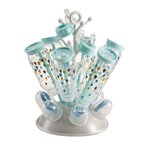 BEABA Egoutte-biberons et accessoires arbre pour 6 biberons - Bleu 