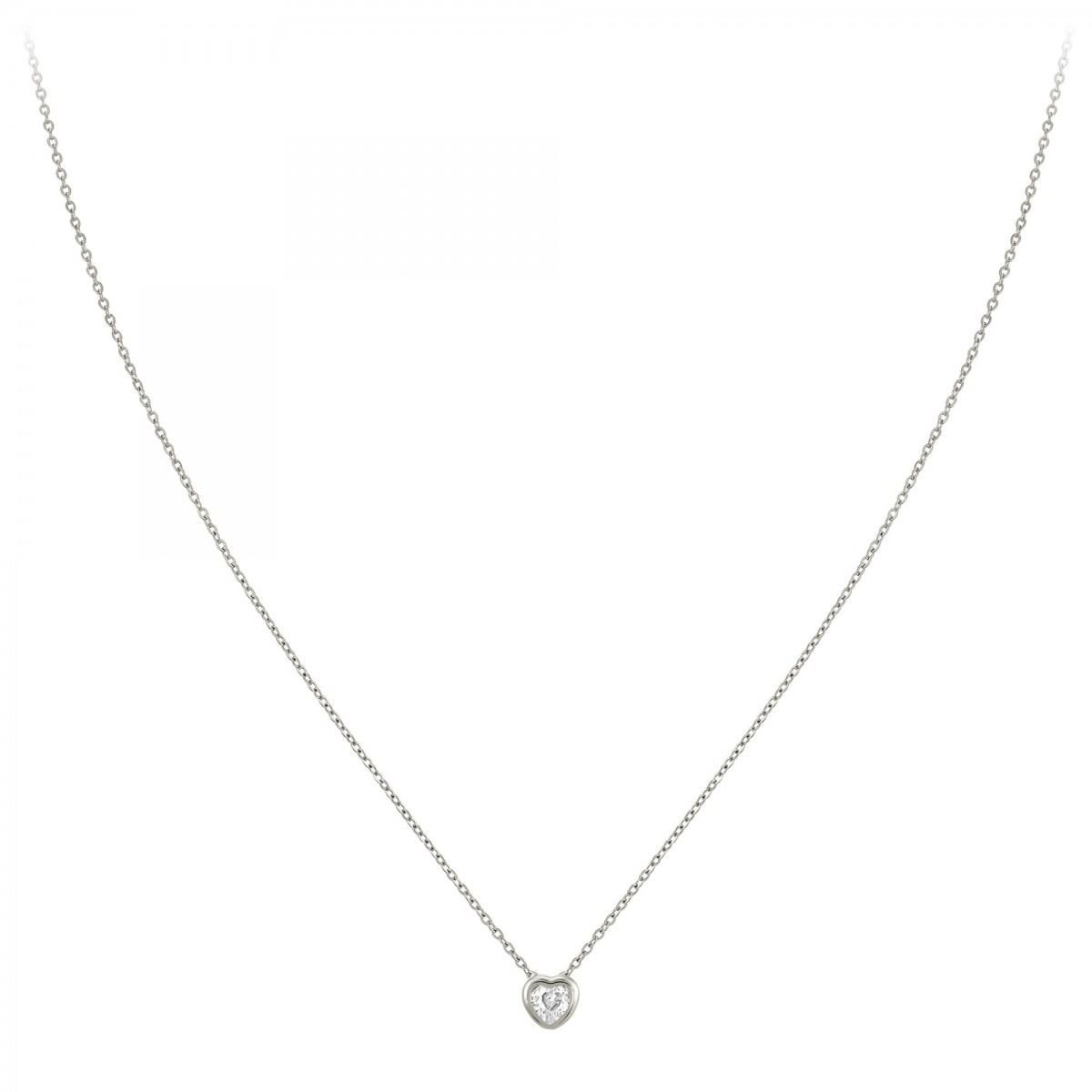 SC CRYSTAL Collier coeur SC Crystal orné de Zirconium
