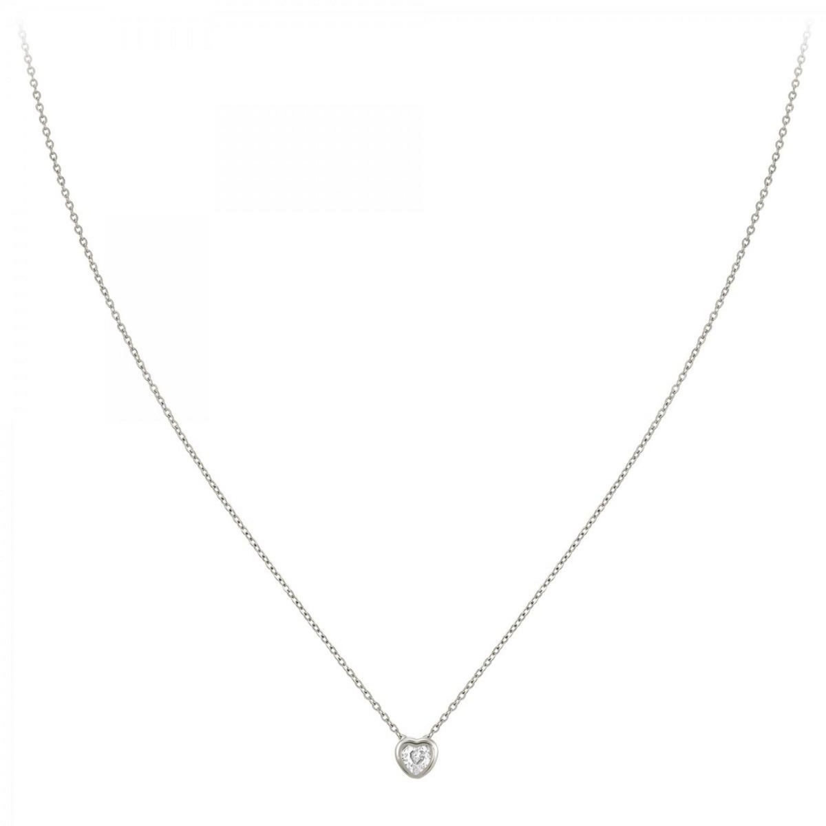 SC CRYSTAL Collier coeur SC Crystal orné de Zirconium