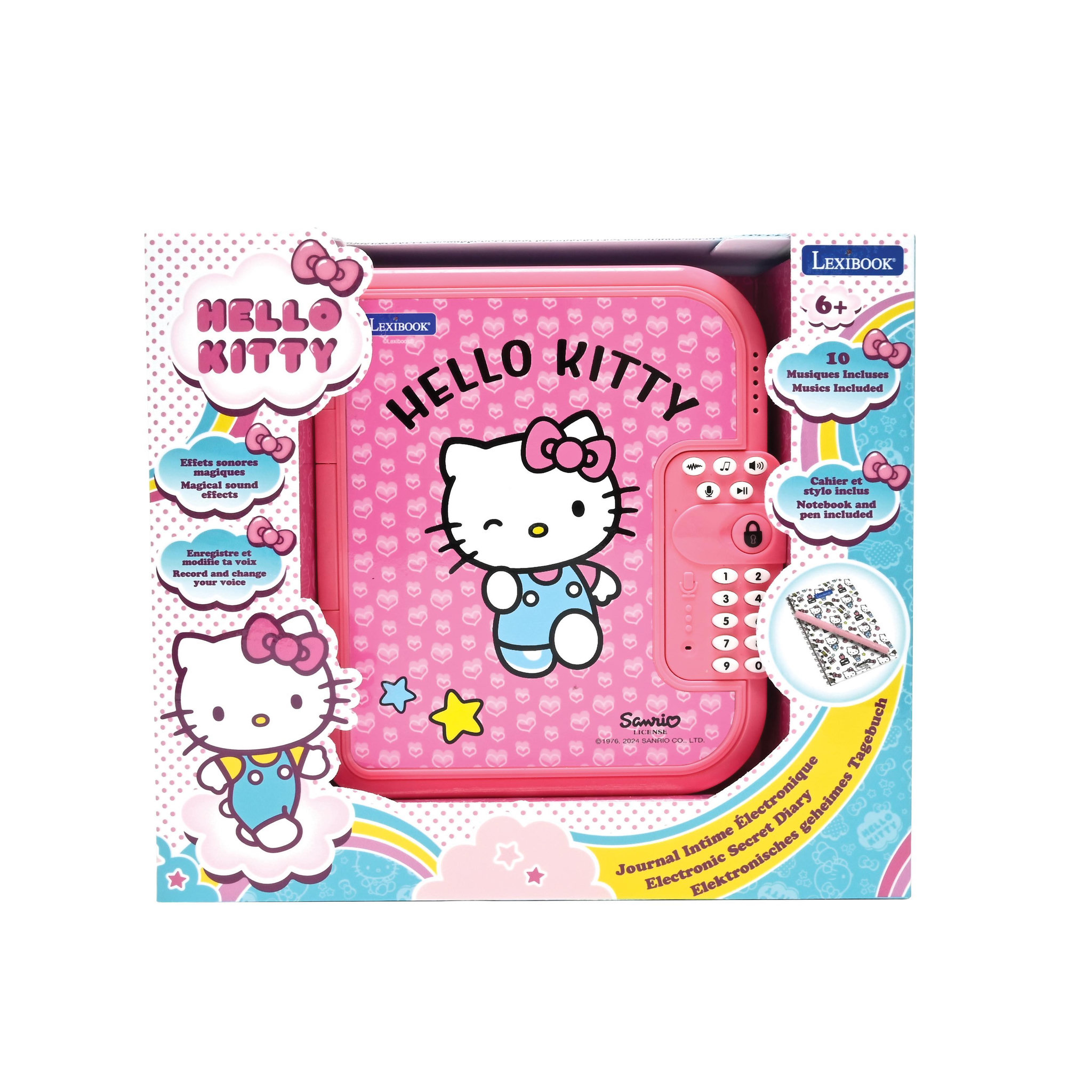 Voir la diapositive 4 : Lexibook Journal intime électronique avec coffre-fort Hello Kitty