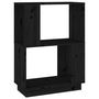 Voir la diapositive 2 : VIDAXL Bibliotheque/Separateur de piece Noir 51x25x70 cm Pin solide
