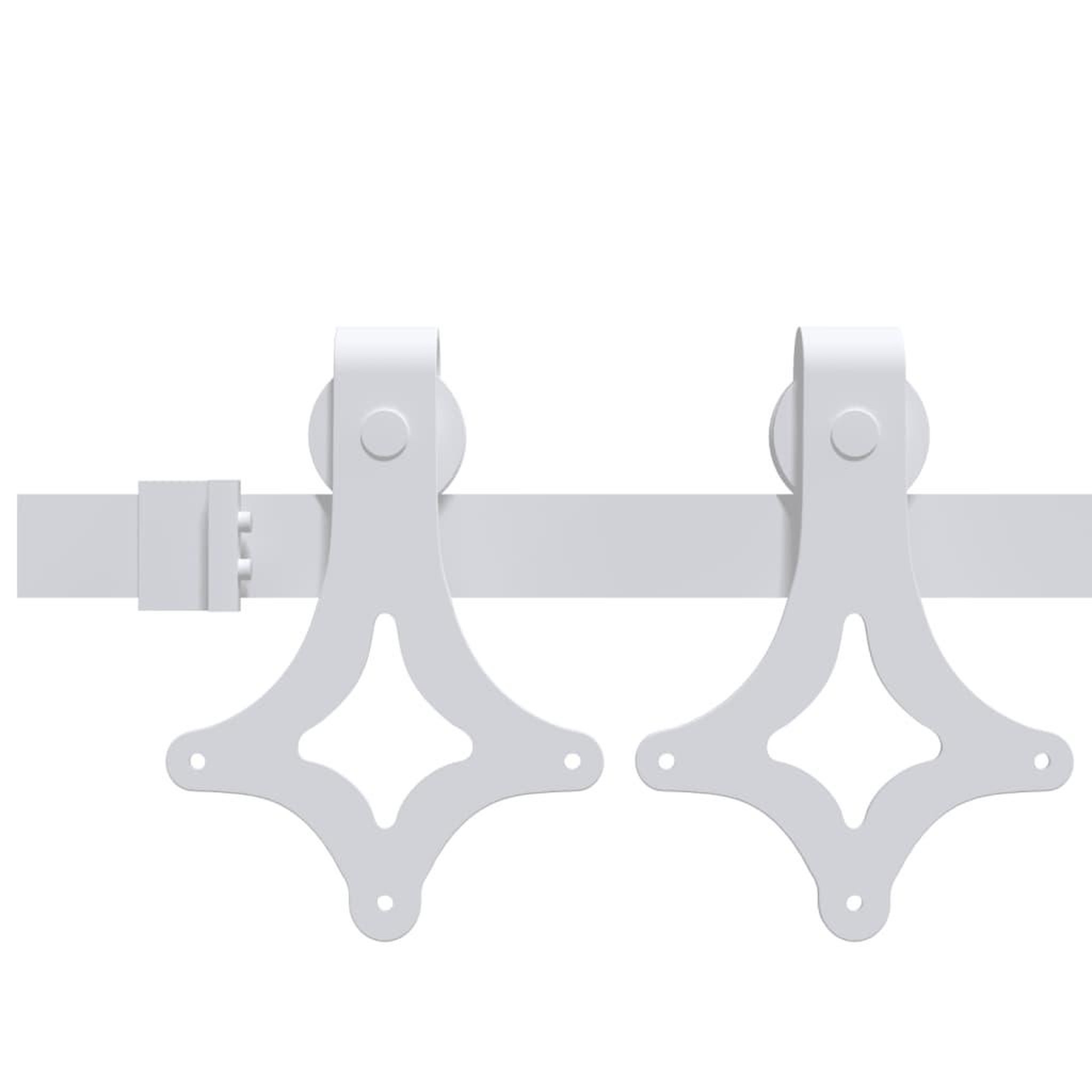 Voir la diapositive 3 : VIDAXL Kit de quincaillerie de porte coulissante 183 cm Acier Blanc