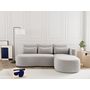Voir la diapositive 1 : LISA DESIGN Mahina - canapé d'angle droit 4 places convertible avec coffre en velours côtelé