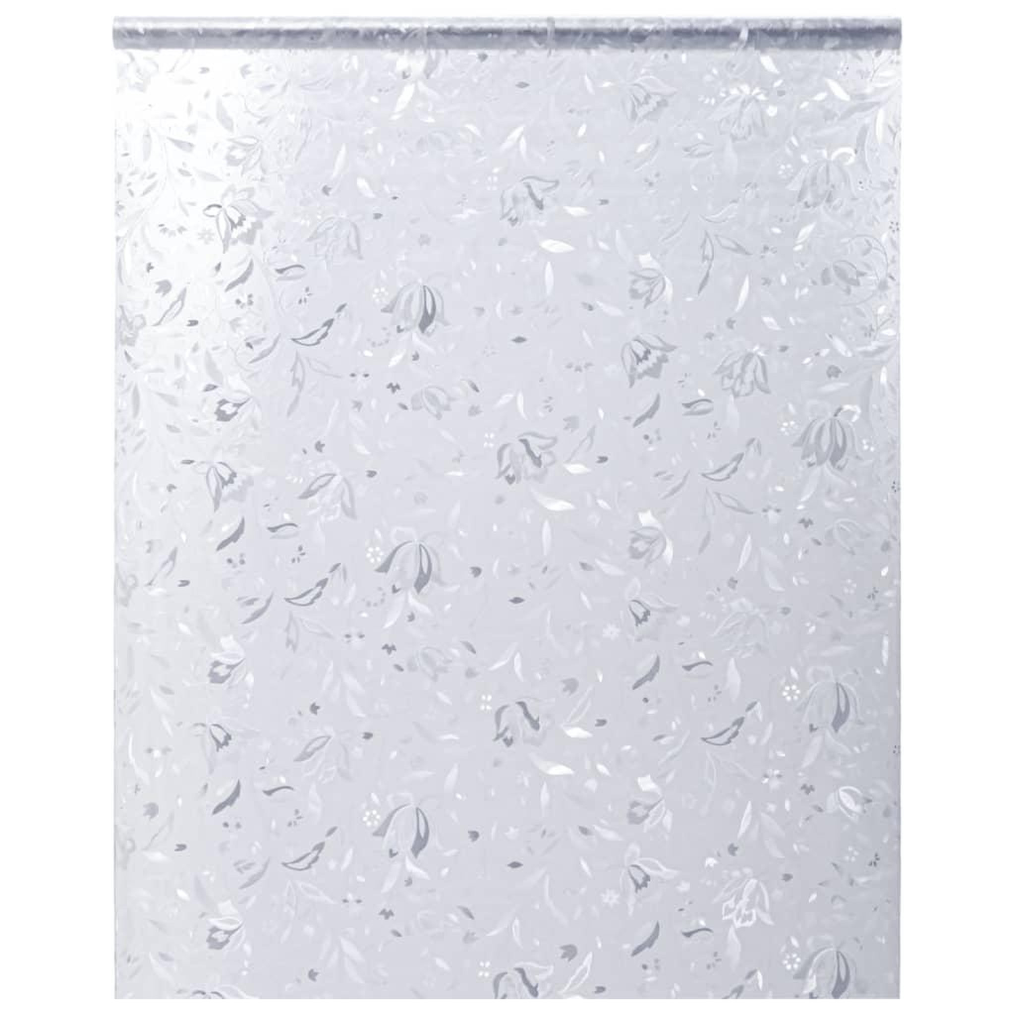 Voir la diapositive 4 : VIDAXL Films pour fenetre 4 pcs depoli motif de fleurs PVC