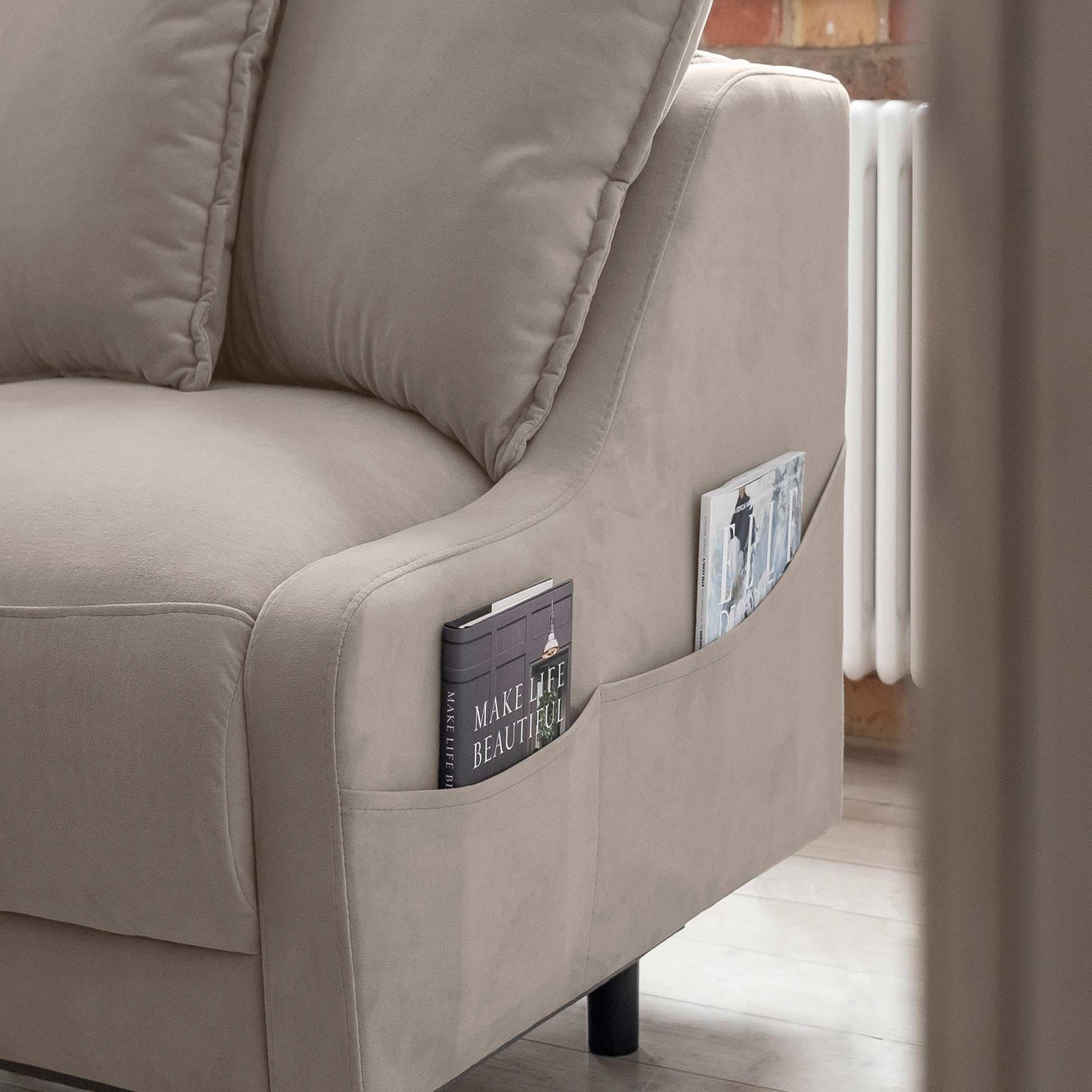 Voir la diapositive 4 : BEST MOBILIER Royal - canapé d'angle gauche - 4 places - convertible avec coffre - en velours