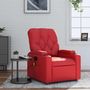 Voir la diapositive 1 : VIDAXL Fauteuil de massage inclinable rouge similicuir