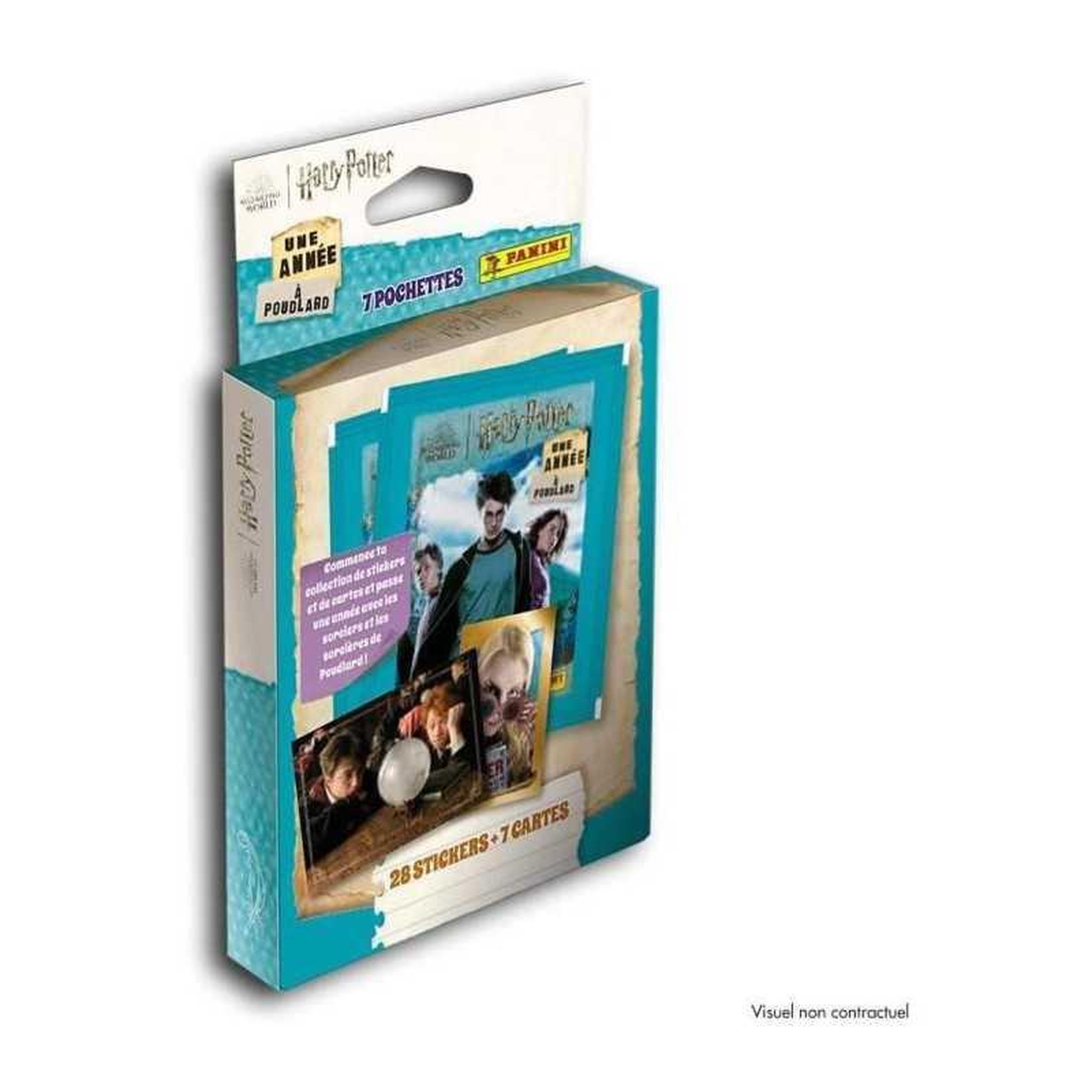 Panini Blister Harry Potter Une année à Poudlard Panini – 7 pochettes, 28 stickers & 7 cartes