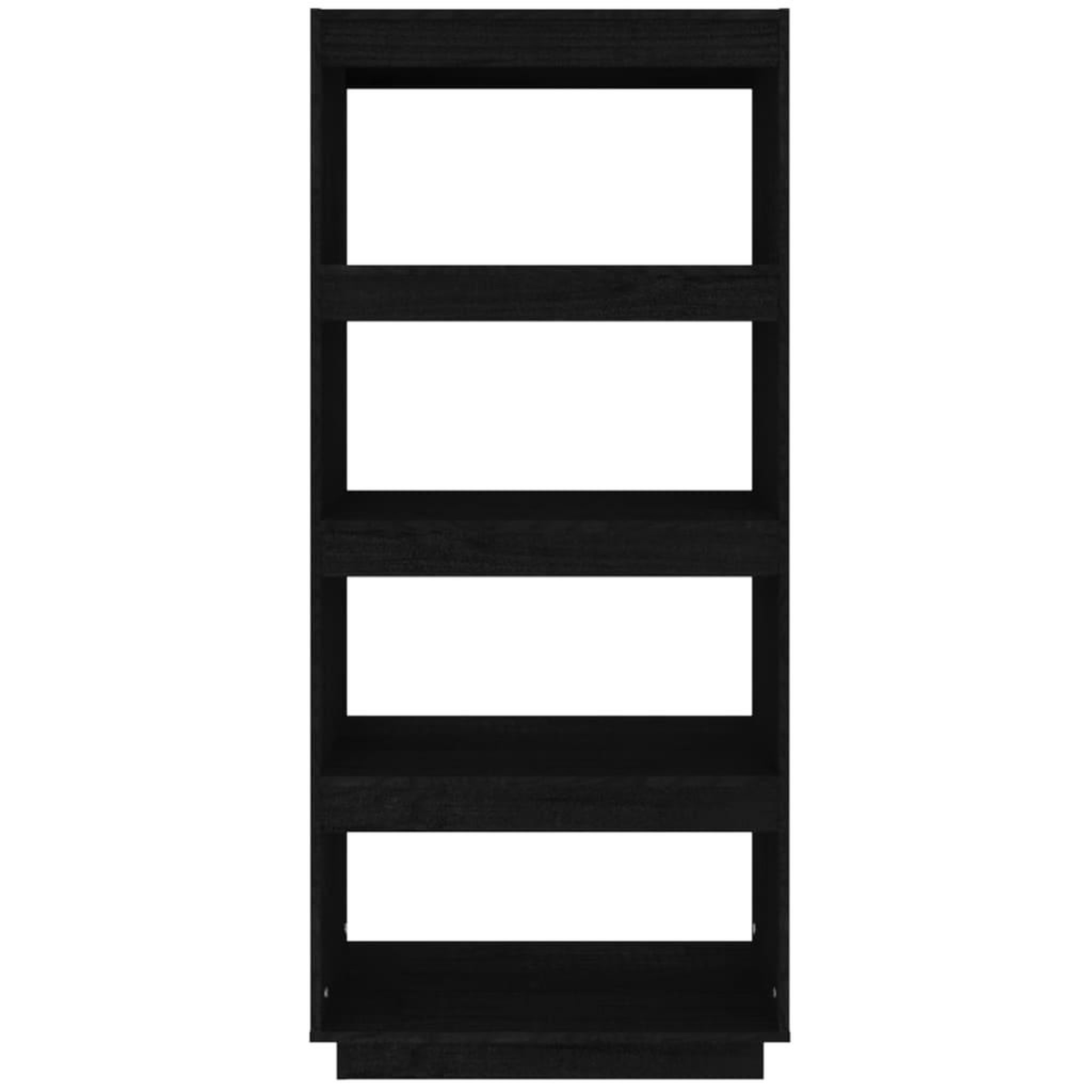 Voir la diapositive 5 : VIDAXL Bibliotheque/Separateur de piece Noir 60x35x135 cm Pin massif
