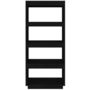 Voir la diapositive 5 : VIDAXL Bibliotheque/Separateur de piece Noir 60x35x135 cm Pin massif
