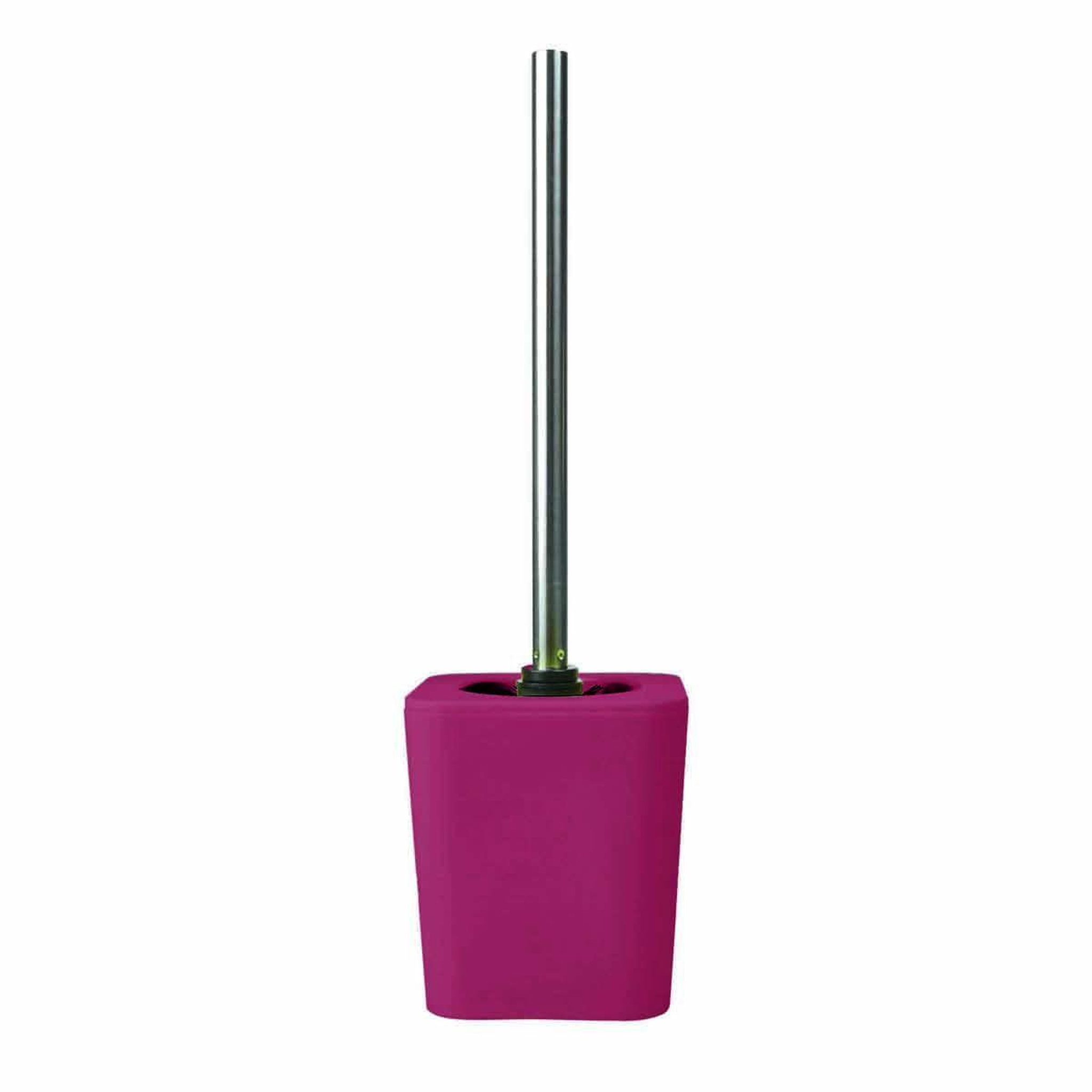 Voir la diapositive 2 : Douceur d'Intérieur Brosse wc soft touch  vitamine  38cm framboise