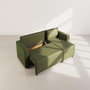 Voir la diapositive 3 : BEST MOBILIER Jonas - canapé d'angle réversible 4 places convertible avec coffre en tissu texturé
