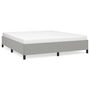 Voir la diapositive 2 : VIDAXL Cadre de lit sans matelas gris clair 180x200 cm tissu