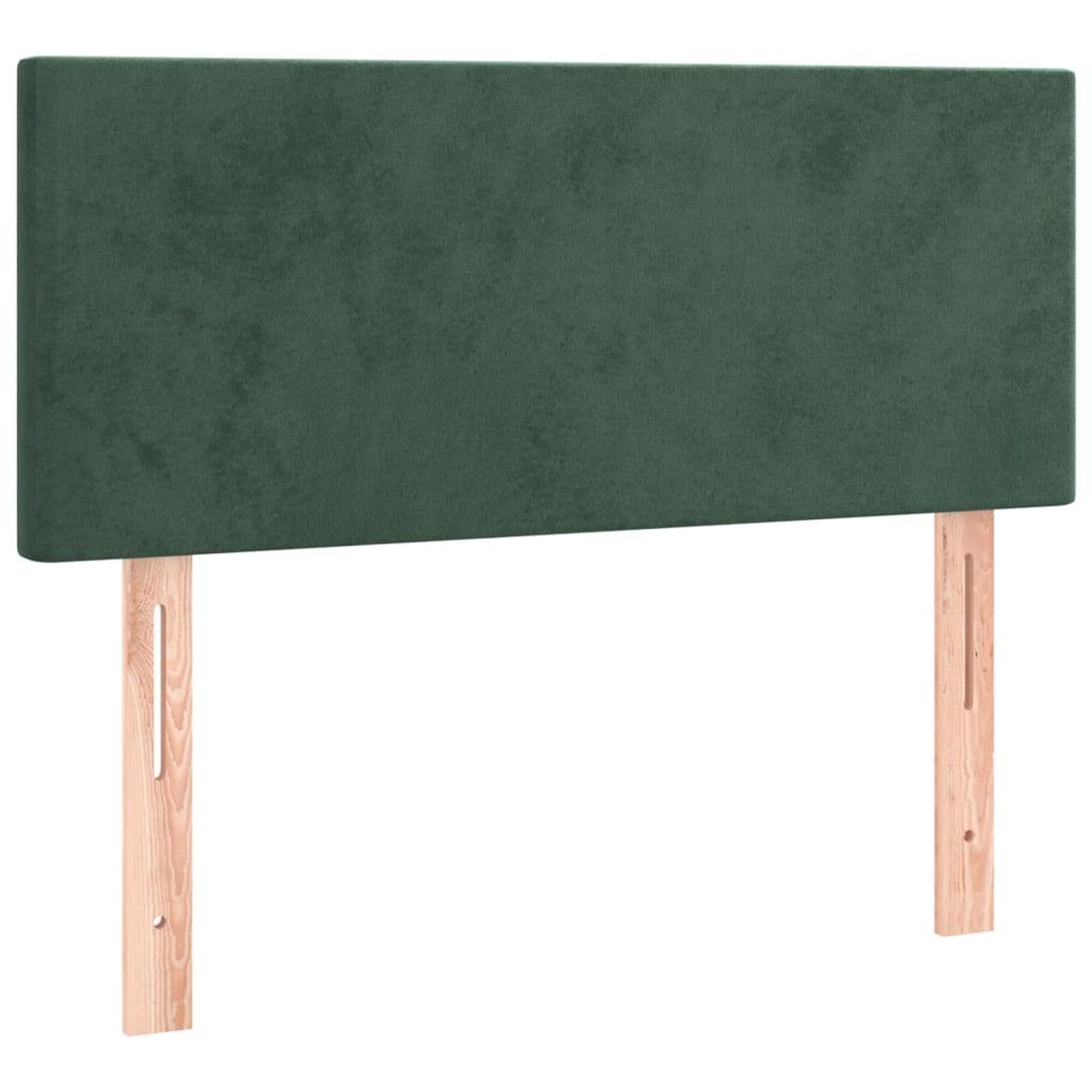 Voir la diapositive 2 : VIDAXL Tete de lit Vert fonce 80x5x78/88 cm Velours