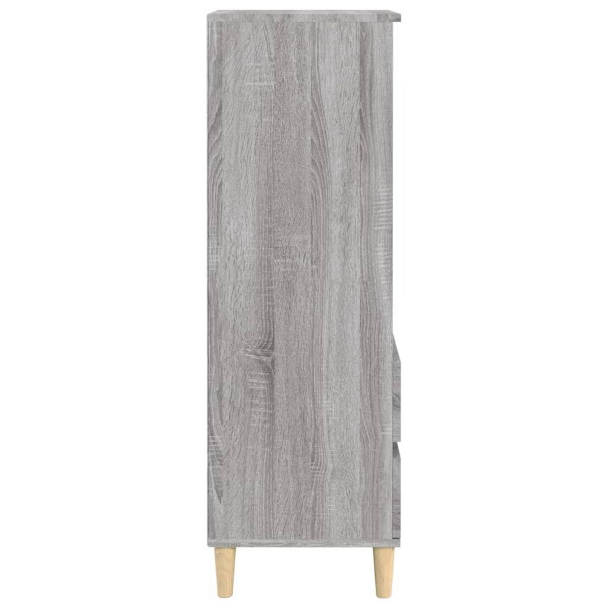 VIDAXL Buffet haut Sonoma gris 40x36x110 cm Bois d'ingenierie