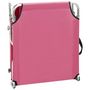 Voir la diapositive 6 : VIDAXL Chaise longue pliable avec auvent Rose Aluminium