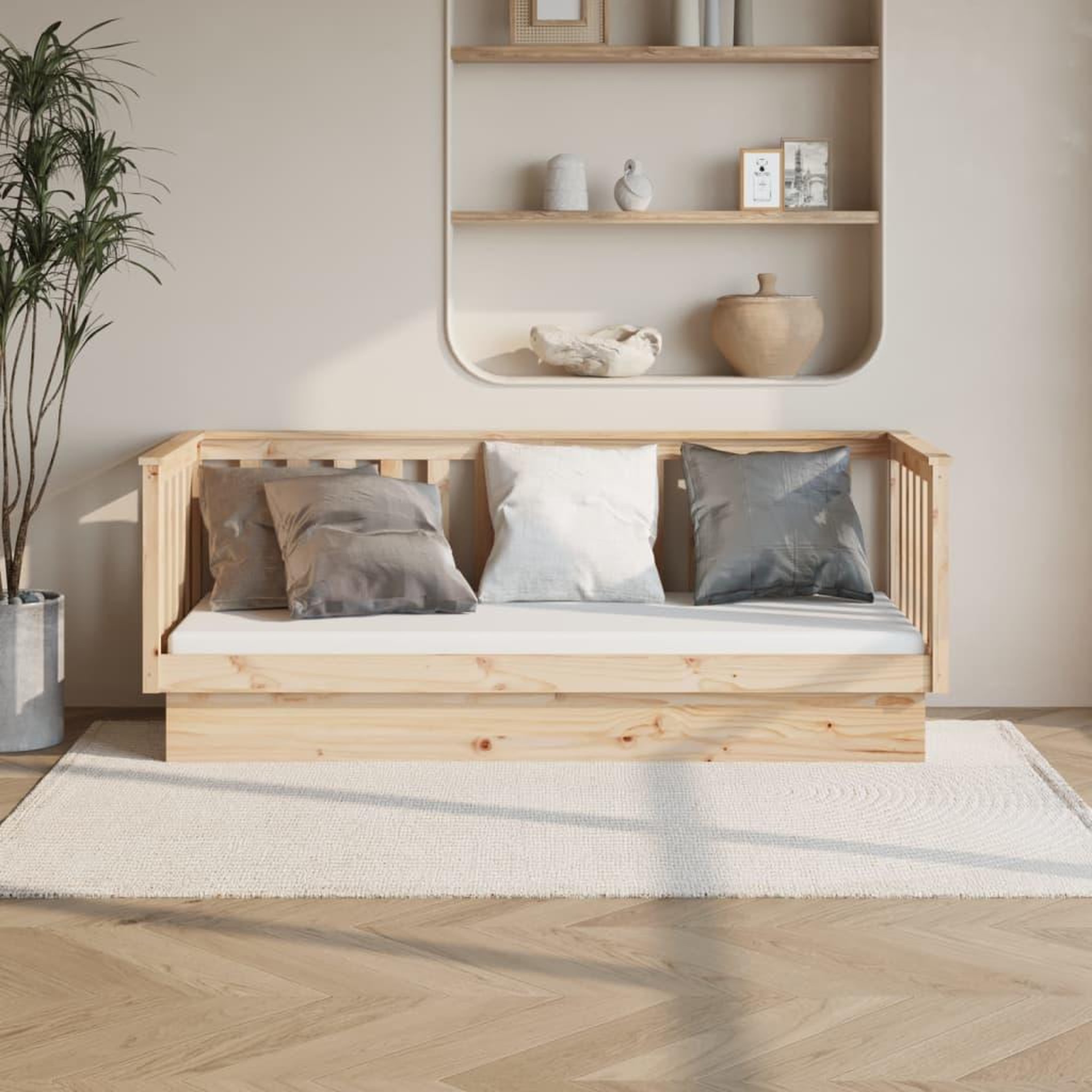 Voir la diapositive 1 : VIDAXL Lit de jour sans matelas 90x190 cm bois de pin massif