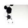 Voir la diapositive 2 : Paris Prix Miroir Mural Design  Bubble  80cm Argent & Noir