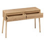 Voir la diapositive 4 : FIVE Console 2 tiroirs Liam en bois - Marron
