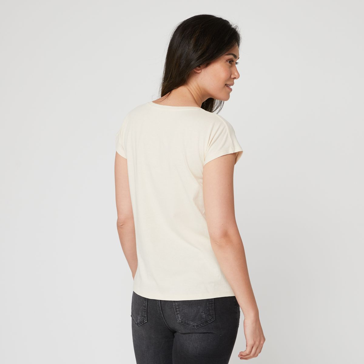 INEXTENSO T-shirt manches courtes à fleurs femme