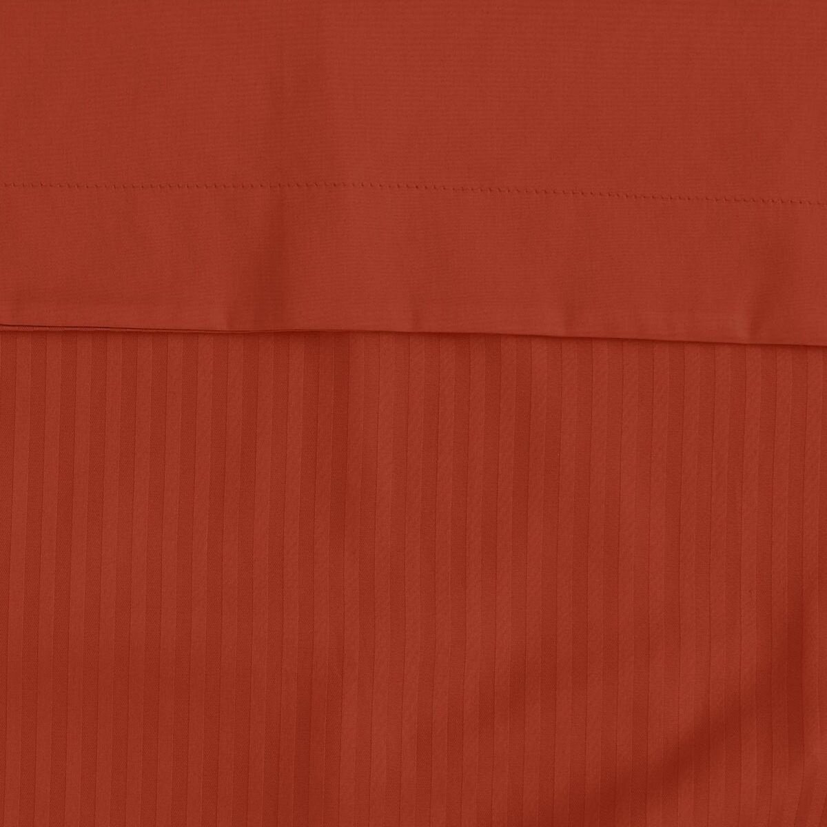 Sensei Maison Housse de couette rayée réversible satin de coton VERSALUXE