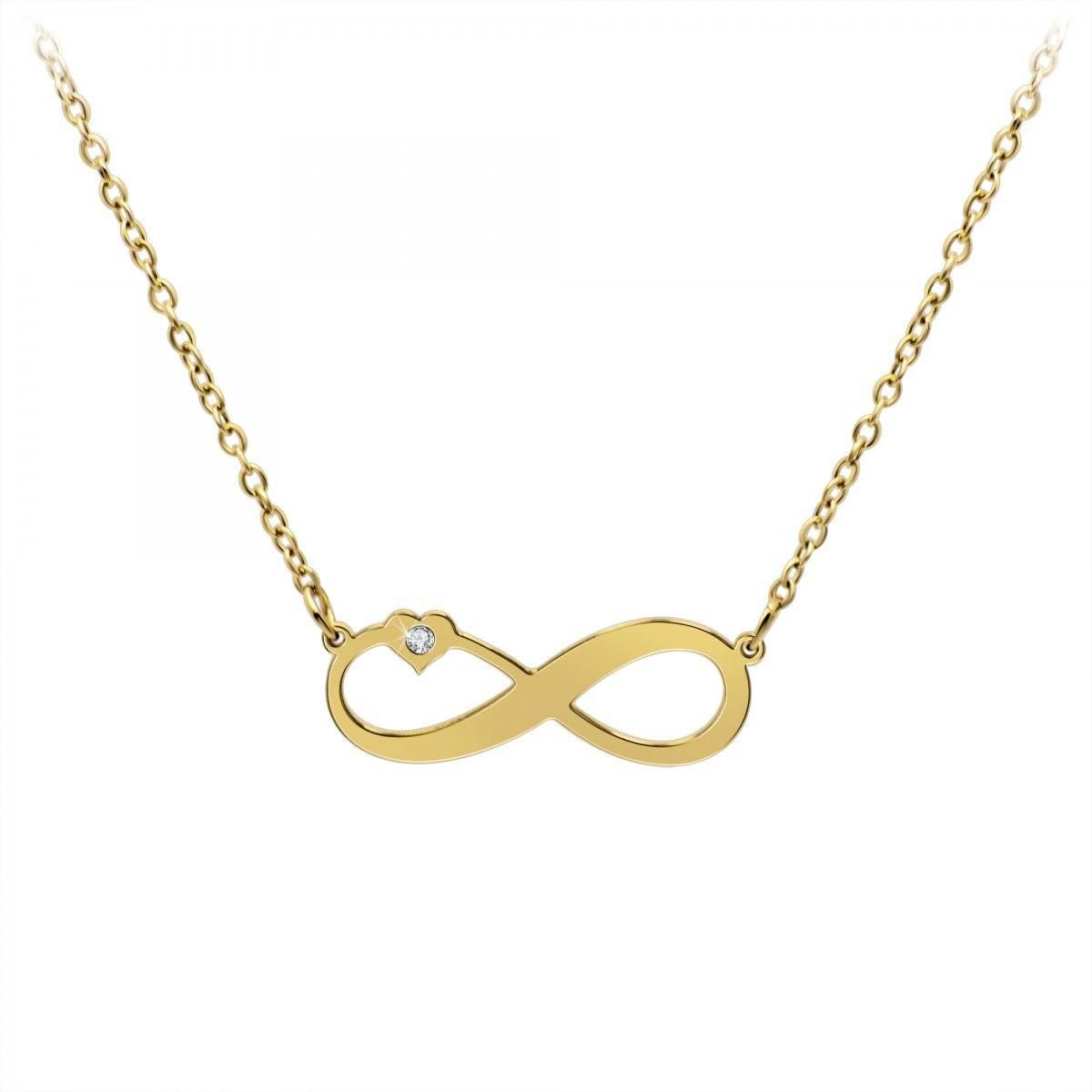 SC BOHEME Collier infini par SC Bohème orné d'un véritable diamant blanc