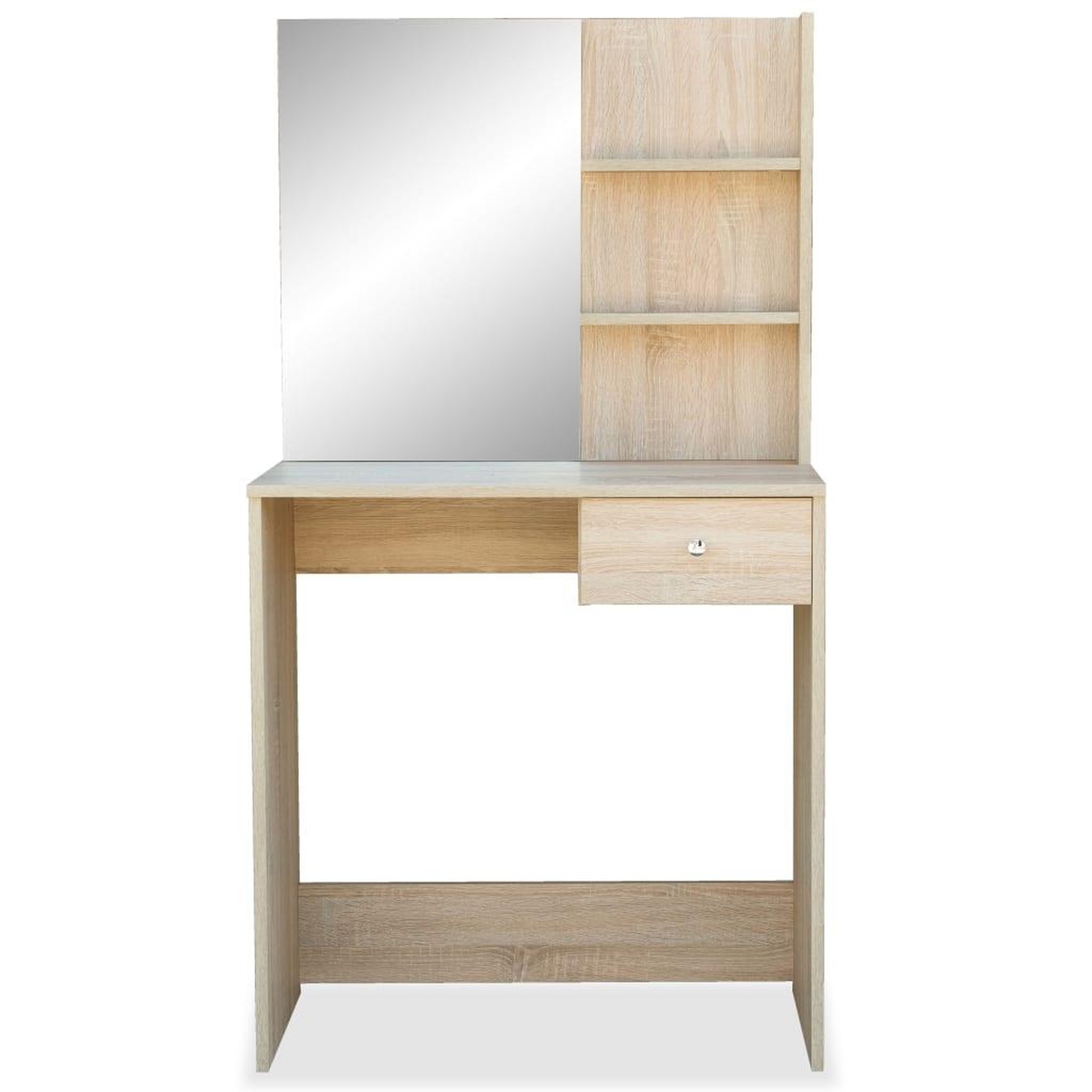 Voir la diapositive 3 : VIDAXL Coiffeuse Bois d'ingenierie 75x40x141 cm Chene