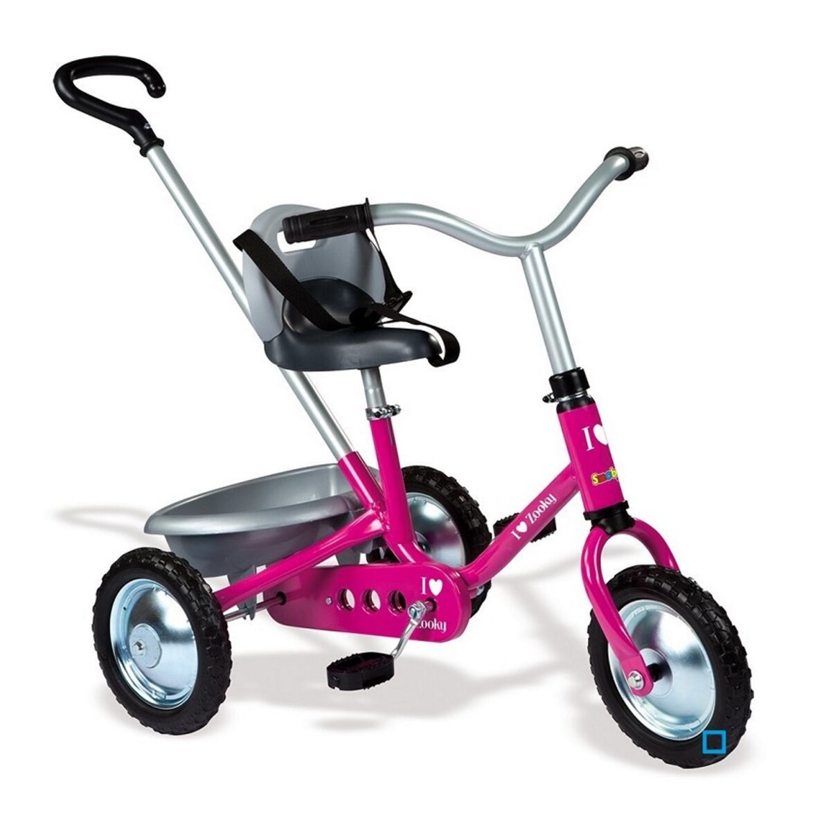 SMOBY Tricycle zooky classique rose