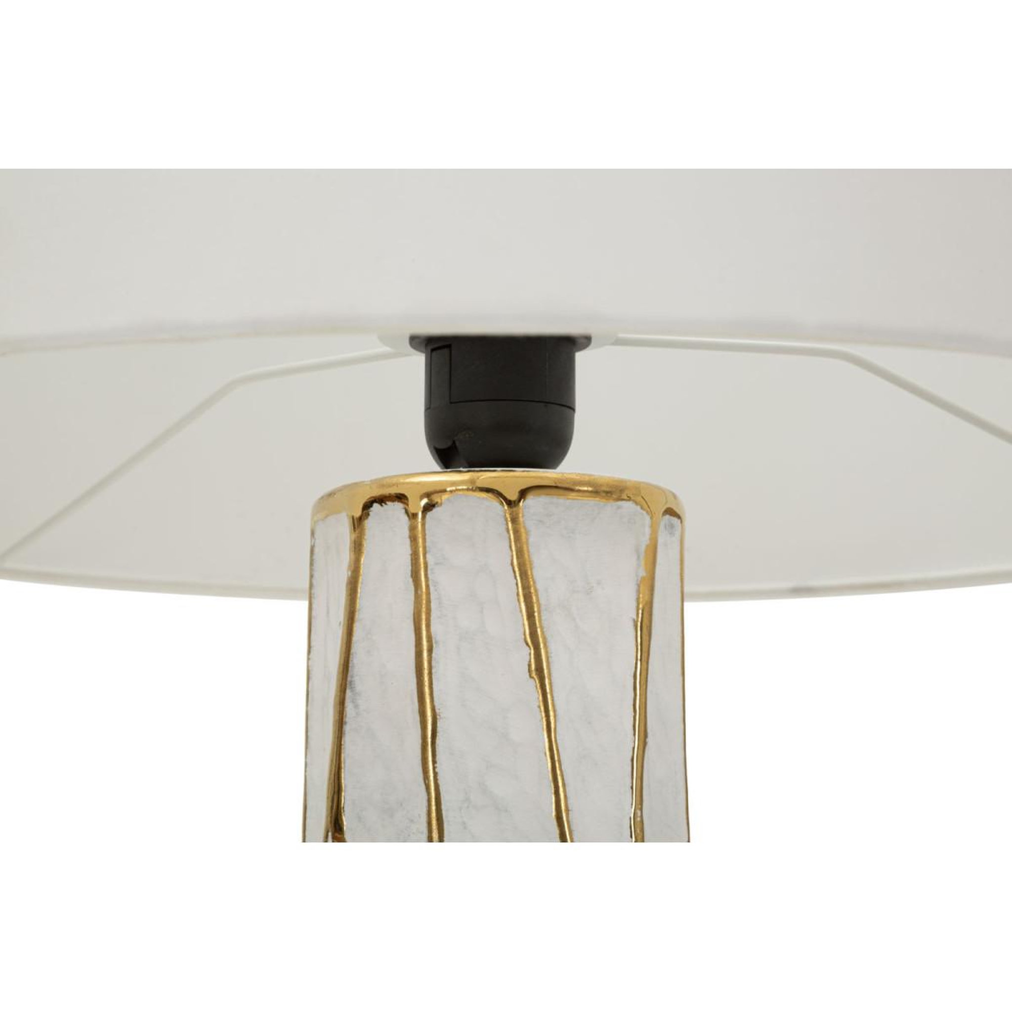 Voir la diapositive 2 : Paris Prix Lampe à poser  tangeri  60cm blanc & or