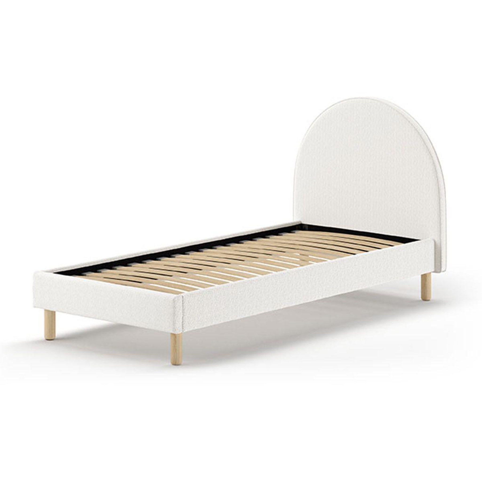 Voir la diapositive 2 : Paris Prix Lit enfant bouclé  moon  90x200cm blanc