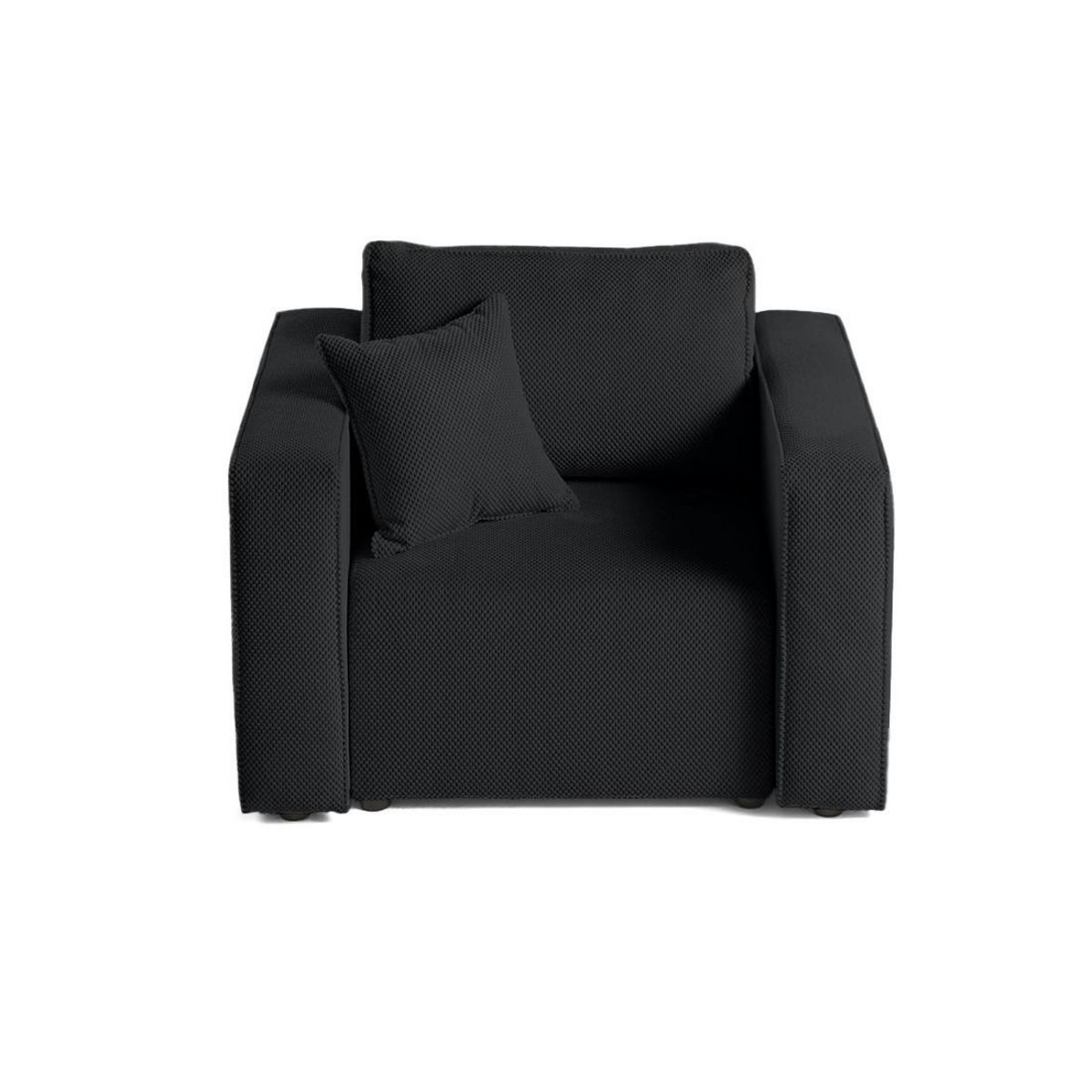 BEST MOBILIER Topaze - fauteuil - en velours texturé