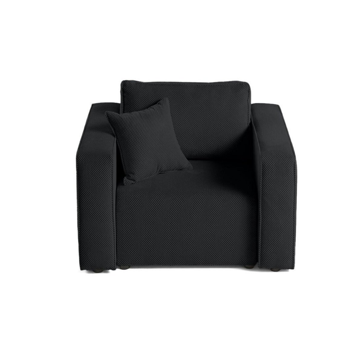 BEST MOBILIER Topaze - fauteuil - en velours texturé