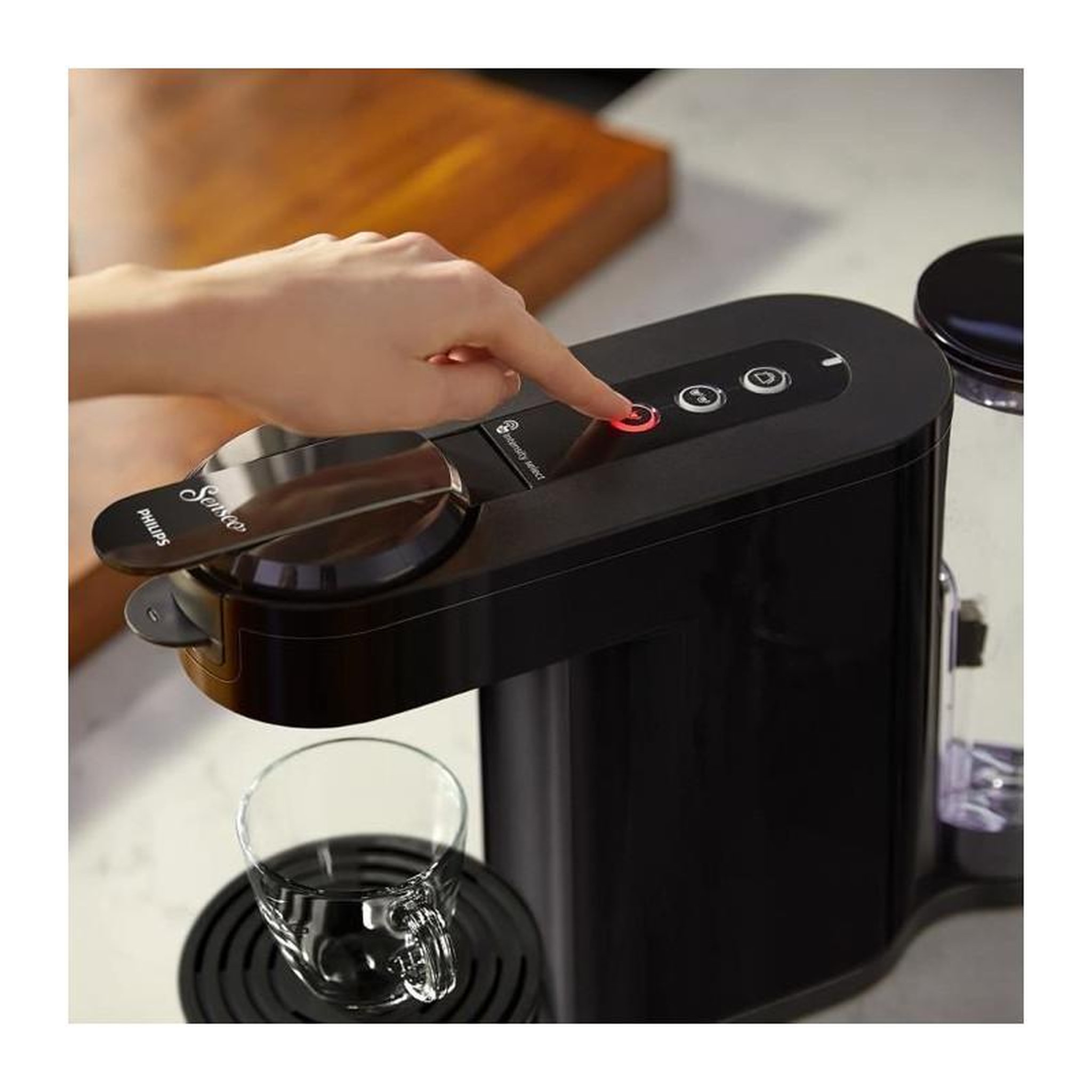 Voir la diapositive 6 : Philips Machine a café dosette - PHILIPS - SENSEO SWITCH HD6592/65 - Noir intense