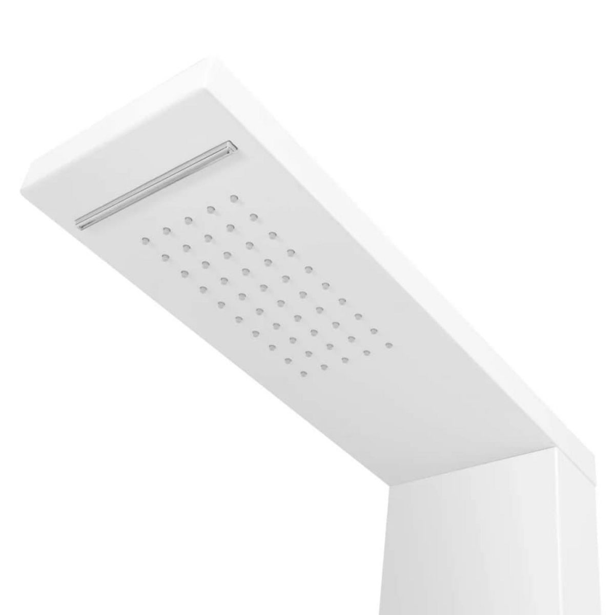 VIDAXL Systeme de panneau de douche Aluminium Mat Blanc