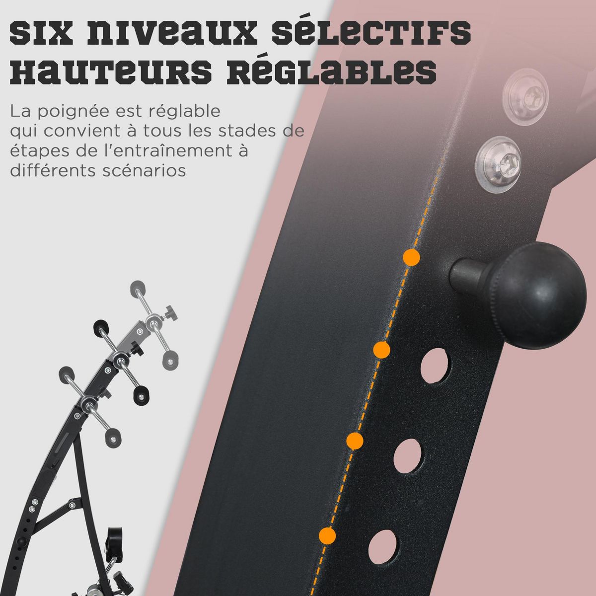 HOMCOM Vélo d'appartement pédalier rééducation bras jambes écran LCD multifonctions hauteur guidon réglable 40L x 42,5l x 100H cm acier noir