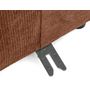 Voir la diapositive 3 : LISA DESIGN Debbie - module d'assise gauche en tissu texturé