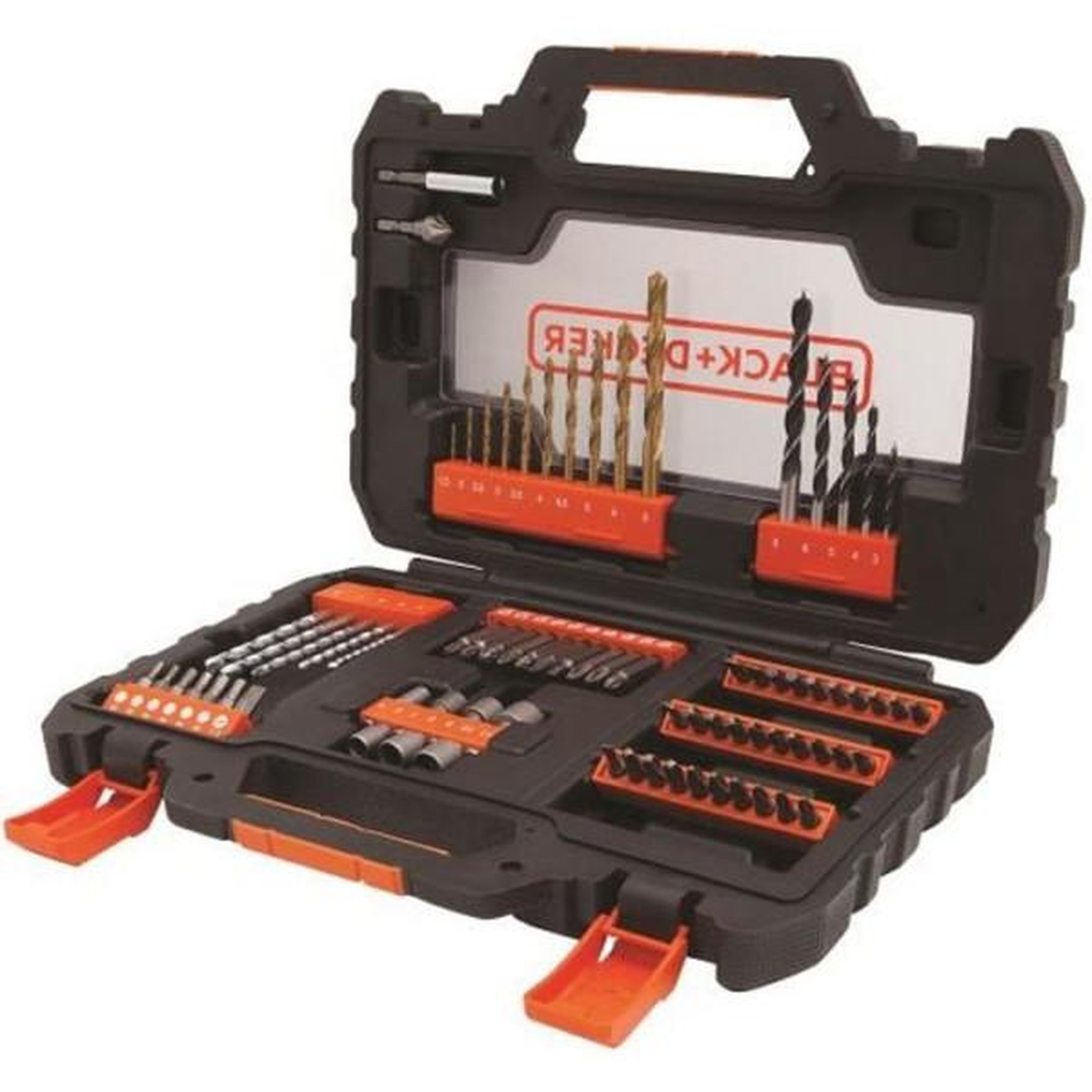 Black et Decker Coffret Vissage Perçage BLACK+DECKER A7231-XJ - 76 Accessoires Forets, Douilles, Embouts