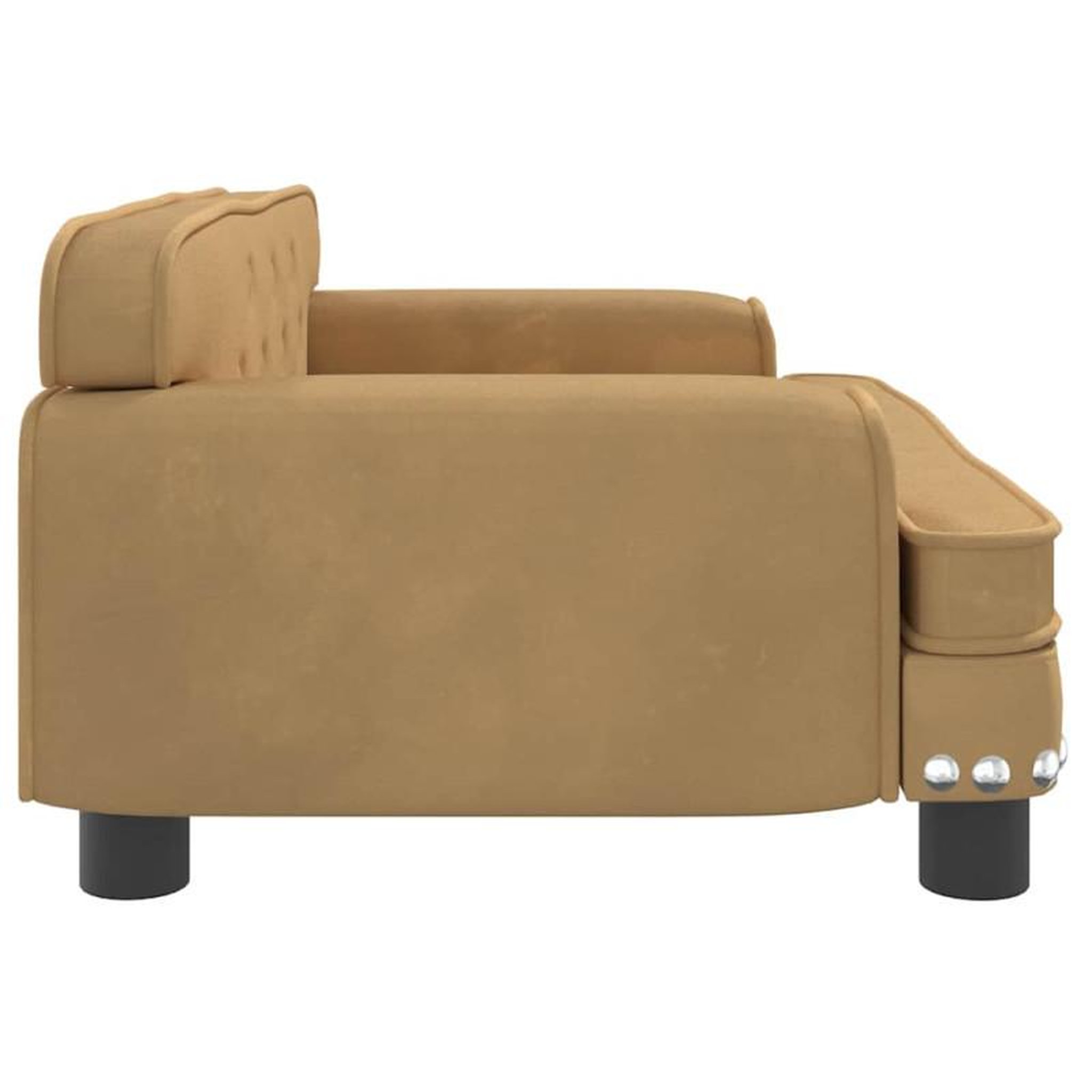 Voir la diapositive 4 : VIDAXL Lit pour chien marron 70x45x30 cm velours