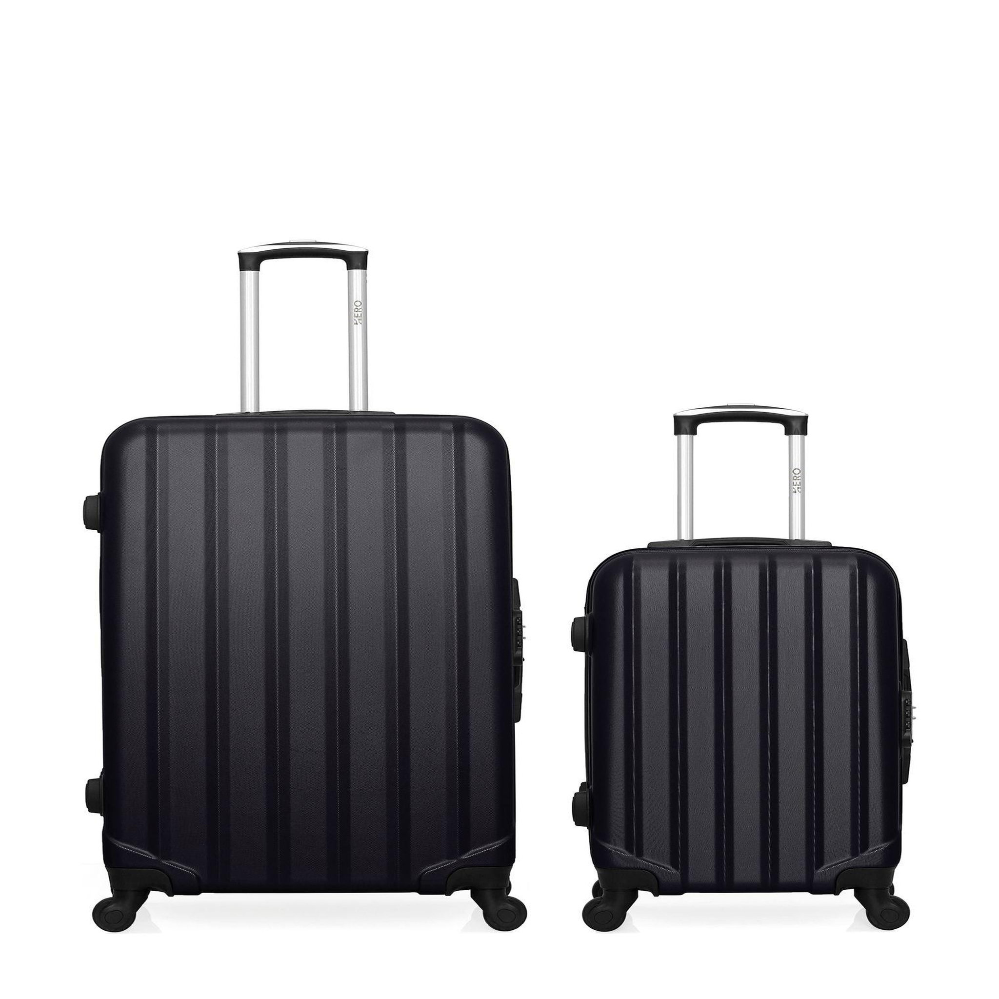 HERO HERO - LOT DE 2 - Valises grand format et cabine HIMALAYA. Coloris disponibles : Noir, Gris, Rose, Bleu, Beige