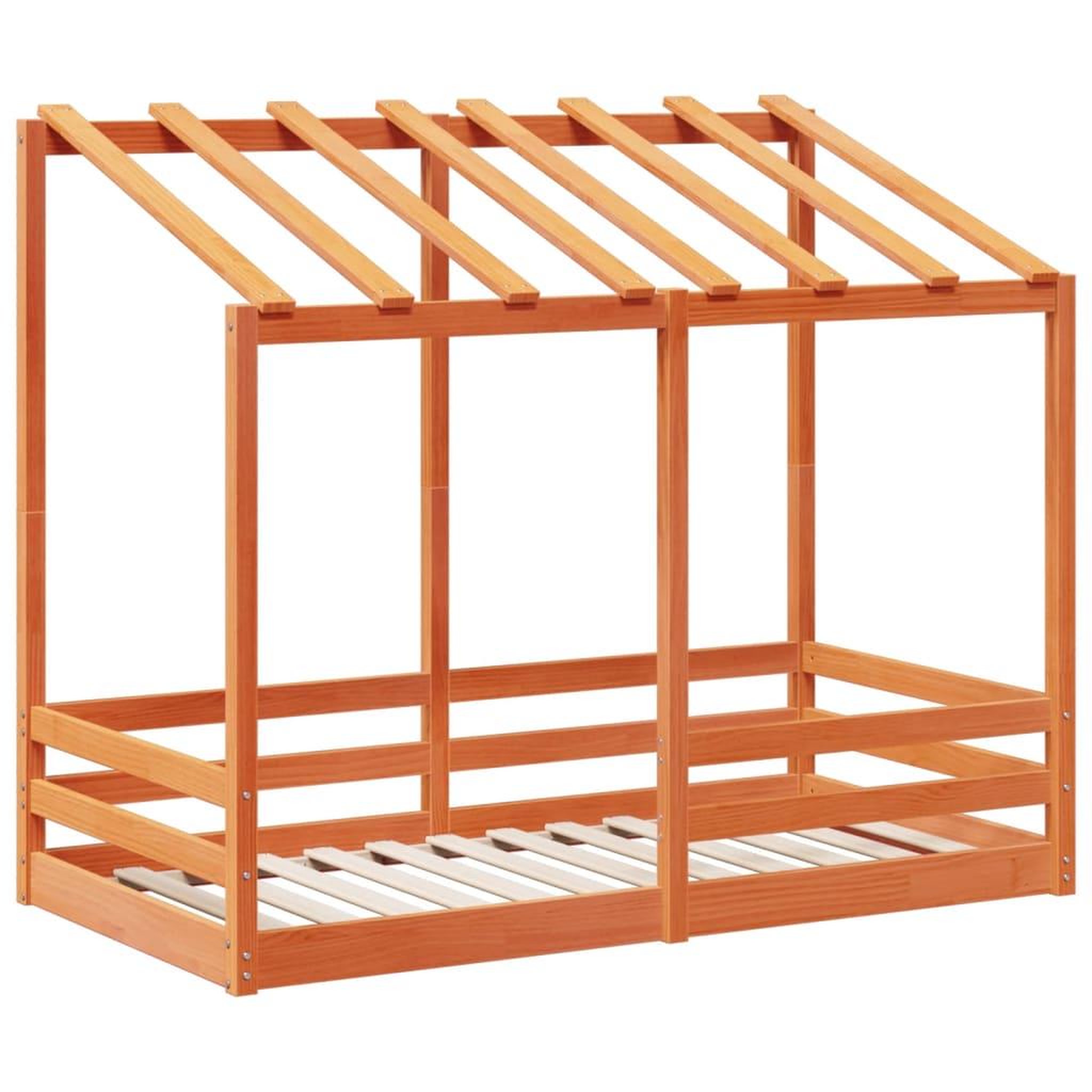 Voir la diapositive 3 : VIDAXL Lit pour enfants sans matelas cire marron 80x160 cm pin massif