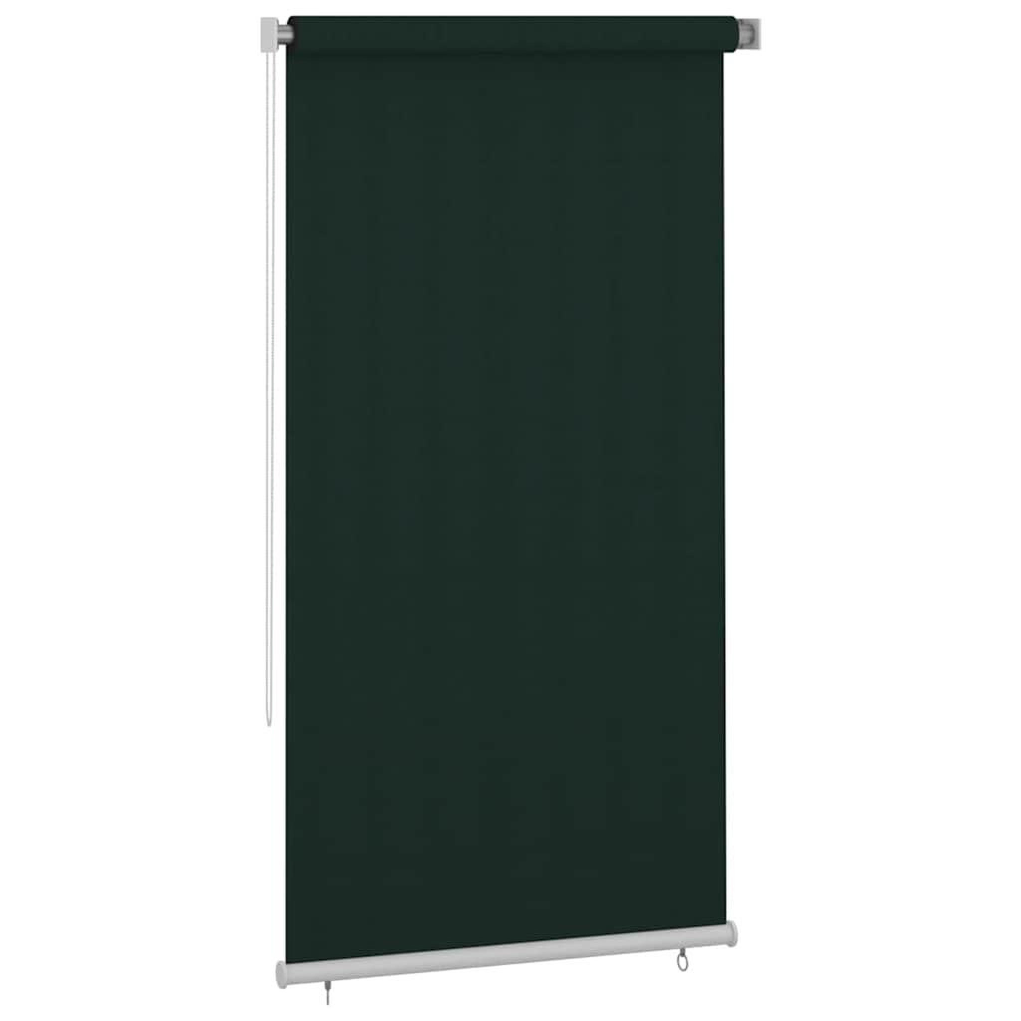 Voir la diapositive 2 : VIDAXL Store roulant d'exterieur 125 (l) x 230 (h) cm vert fonce hdpe