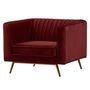 Voir la diapositive 6 : Rendez vous déco Fauteuil en velours vert foncé - Gatsby