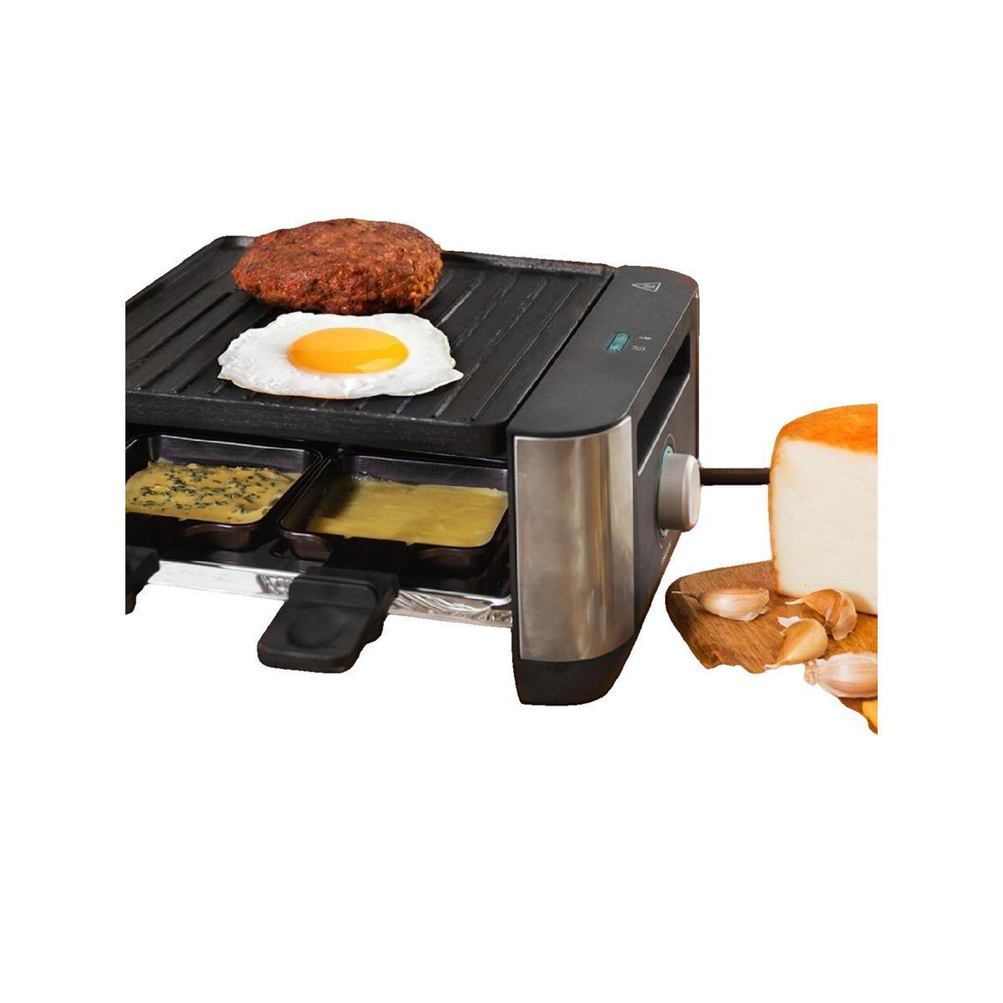 Voir la diapositive 3 : CECOTEC Appareil de raclette Cecotec Modèle de raclette Noir moderne 1400 W
