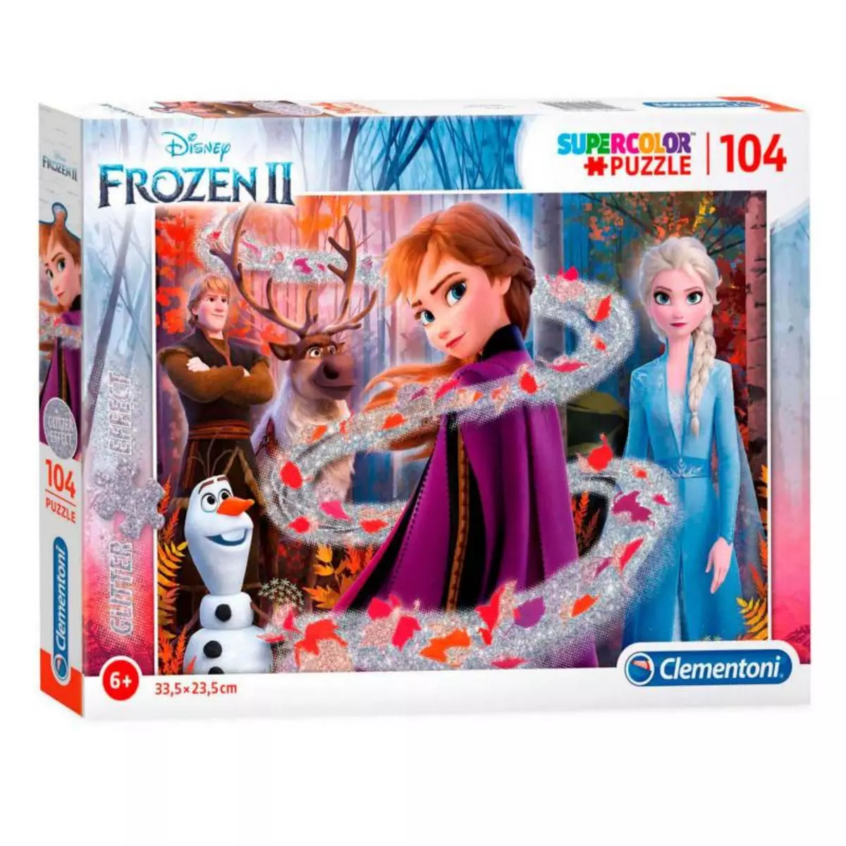 CLEMENTONI Clementoni Glitter Disney Frozen 2 Puzzle, 104st.
