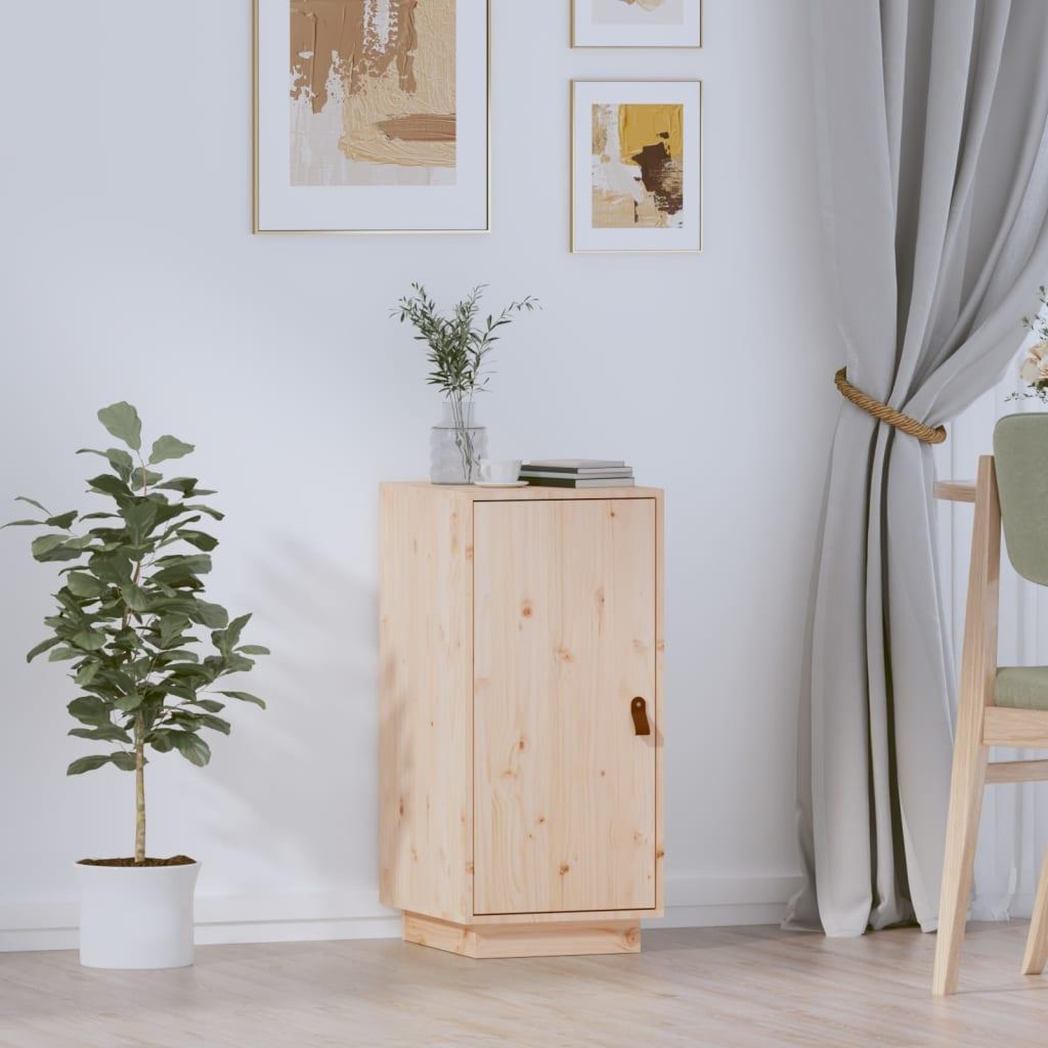 Voir la diapositive 1 : VIDAXL Buffet 34x40x75 cm Bois massif de pin