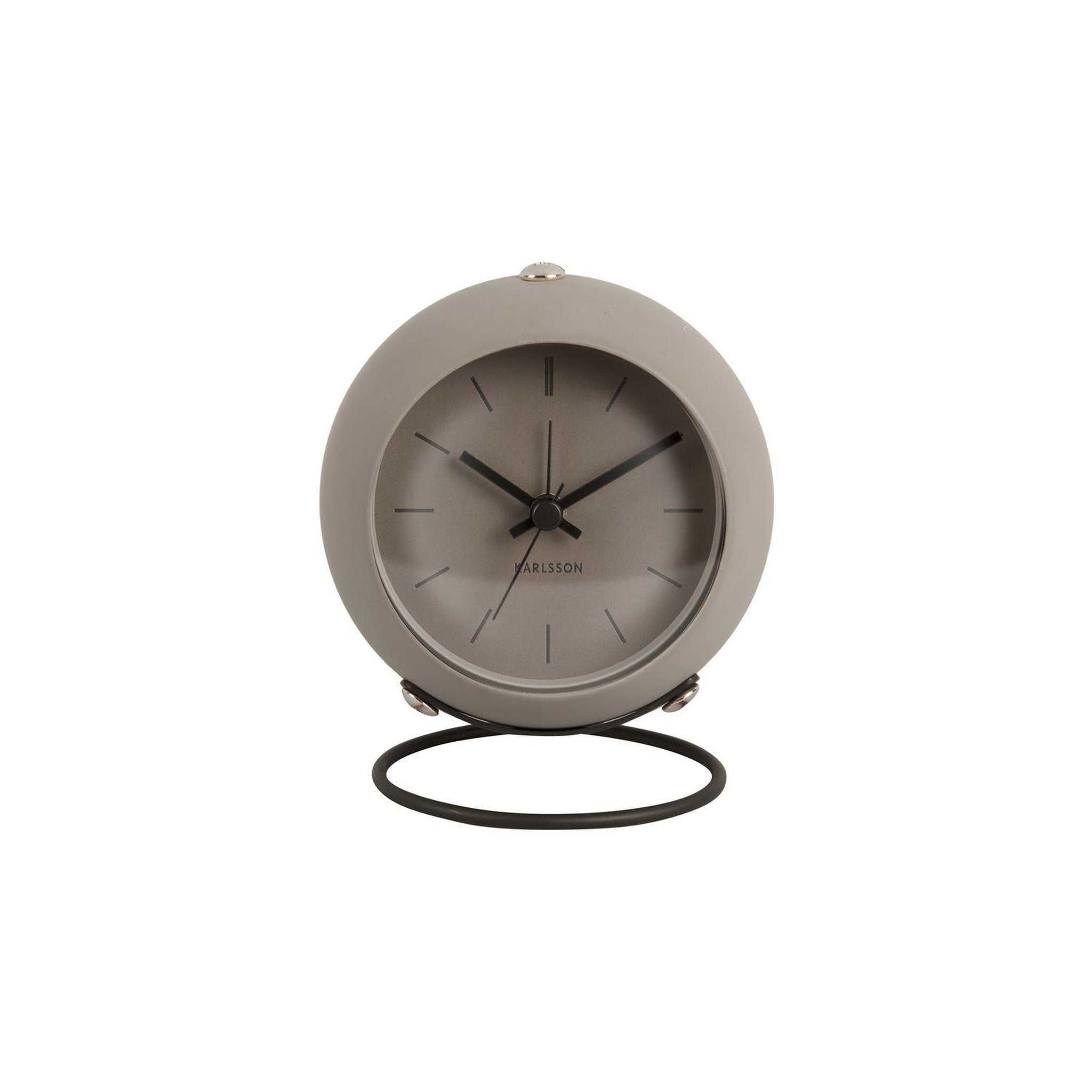 Karlsson Réveil nirvana globe. Coloris disponibles : Gris, Beige, Blanc