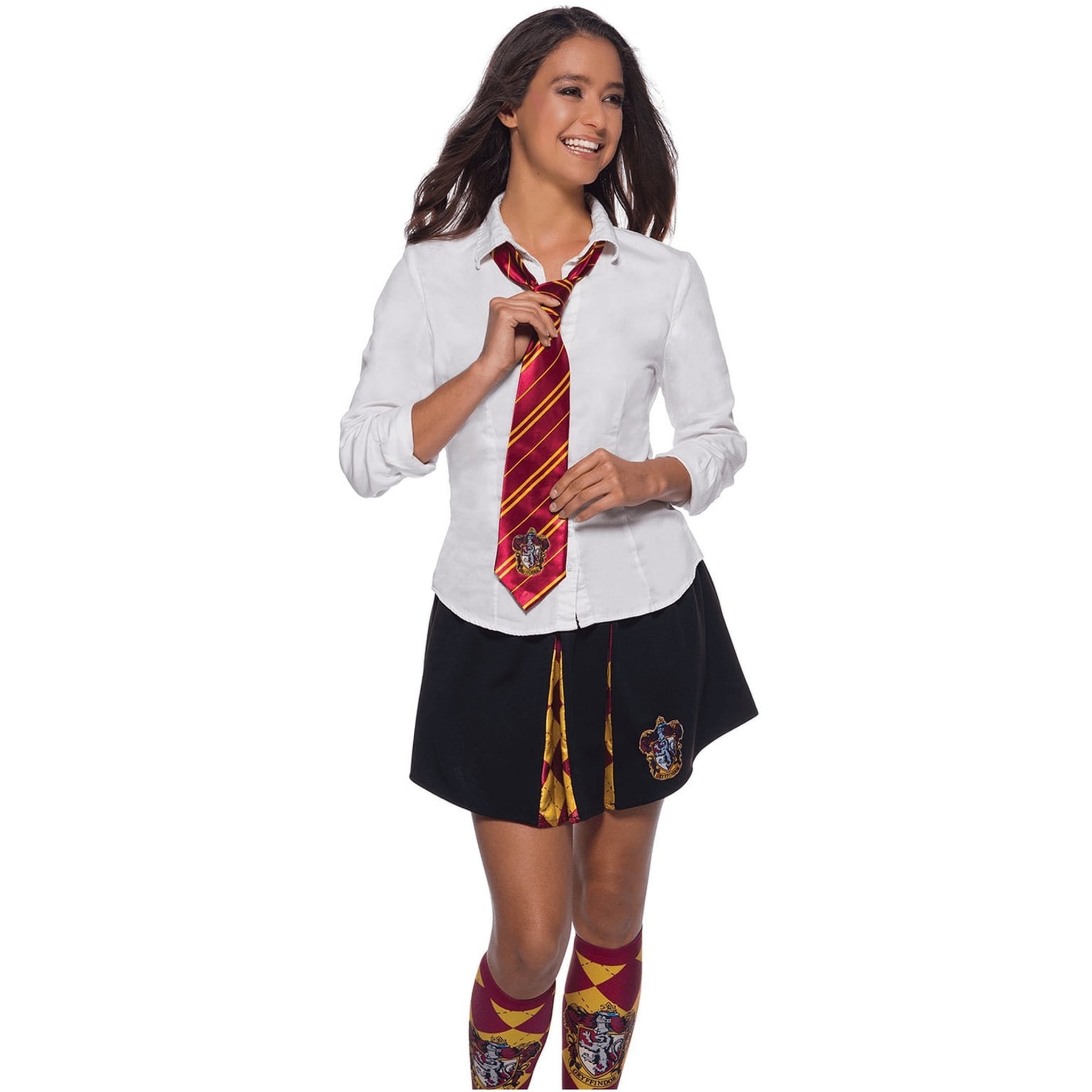 Voir la diapositive 2 : RUBIES Cravate Gryffondor pour adulte - Harry Potter