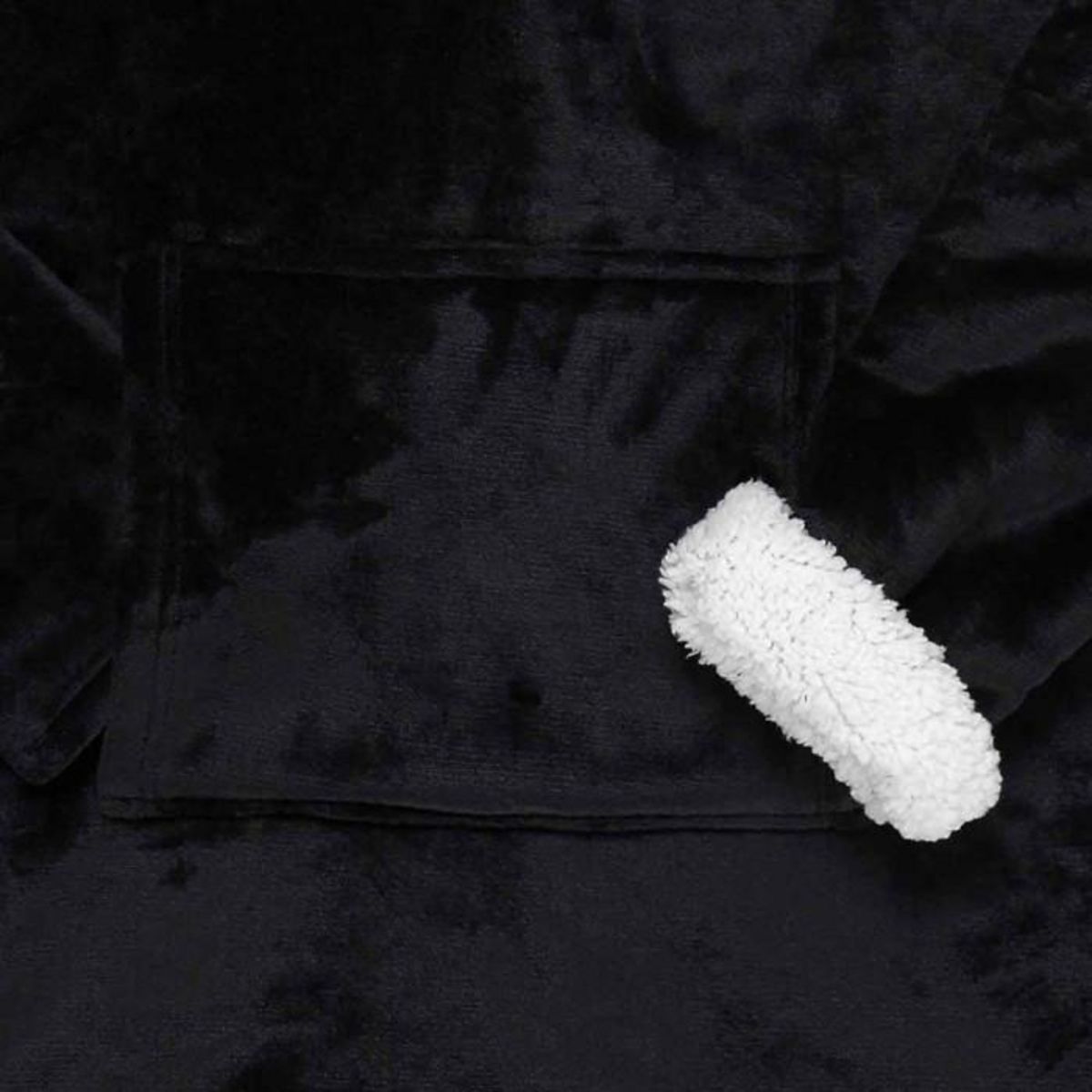 Paris Prix Sweat à Capuche  Sherpa  85x118cm Noir