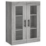 Voir la diapositive 5 : VIDAXL Buffet haut Sonoma gris 69,5x34x180 cm Bois d'ingenierie
