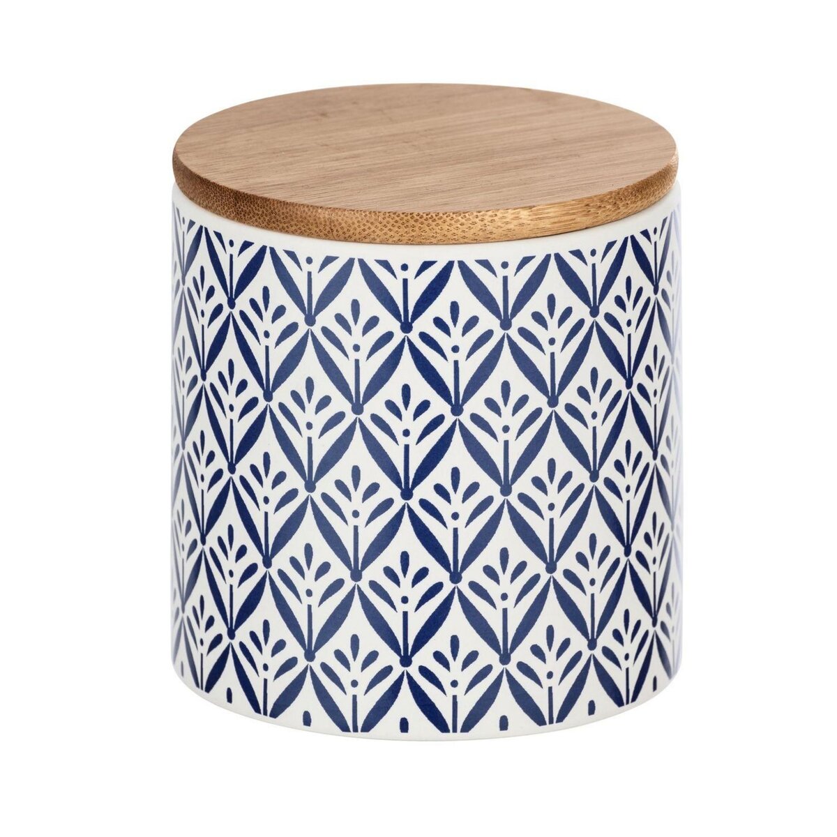 Wenko Boîte de conservation aliment Bord de mer Lorca - 0,45 L - Bleu et blanc